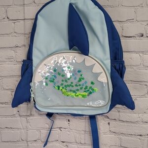 Cat & Jack Blue Shark Fin Backpack